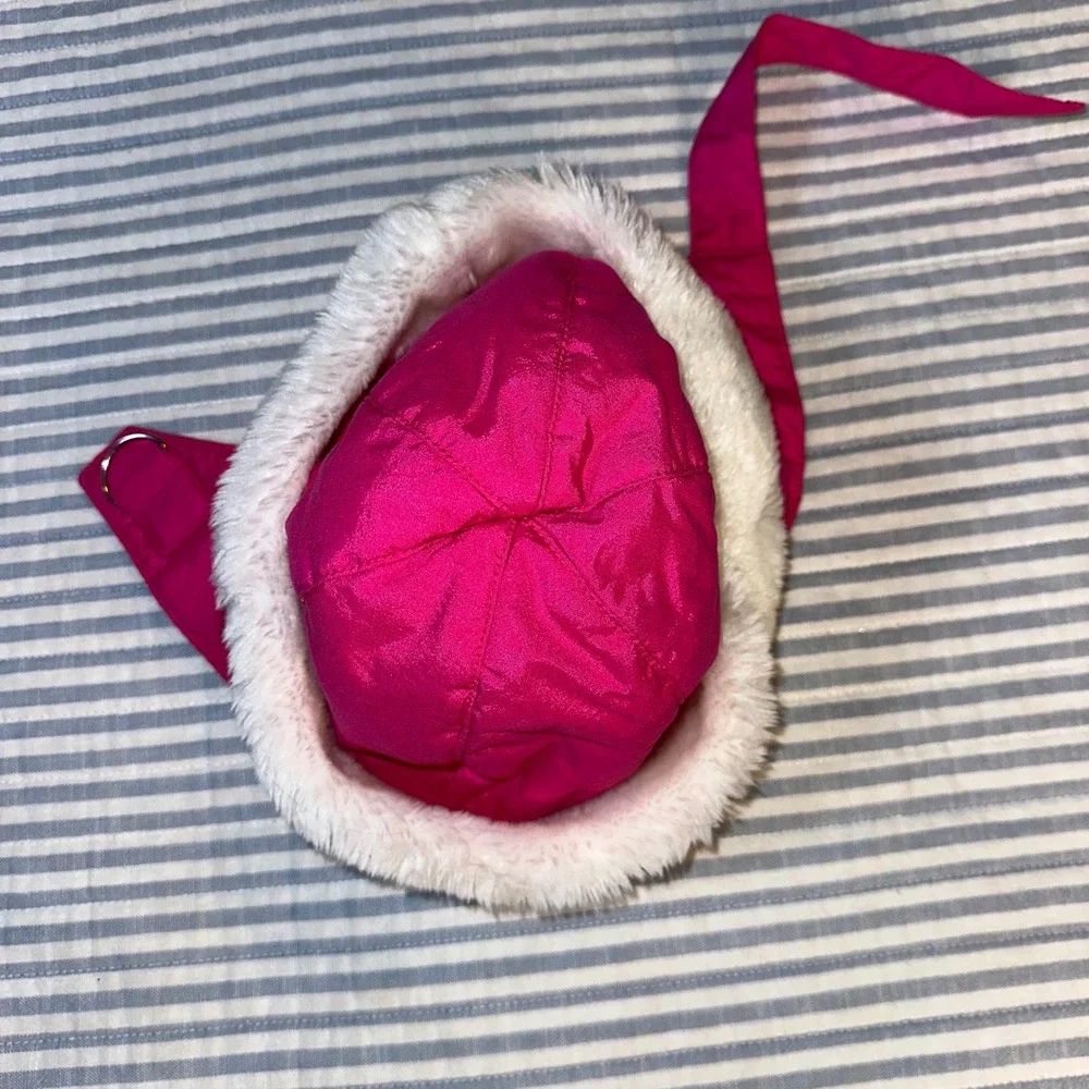 Vintage Profile Kids Hot Pink Faux Fur Trapper‎ Ski Hat Aviator GE-2375LH